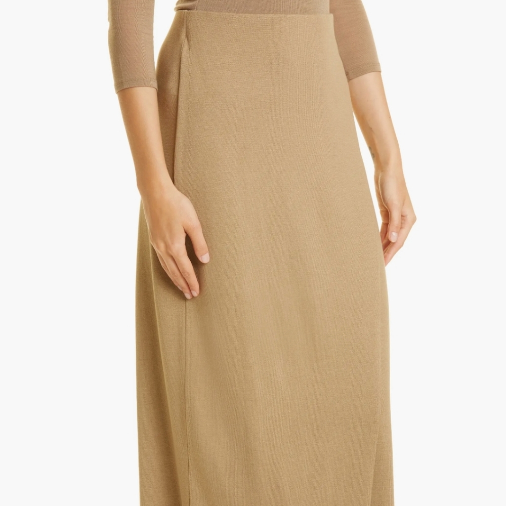 Vince | Women's Overlap Skirt | Dark Wheat | Medium